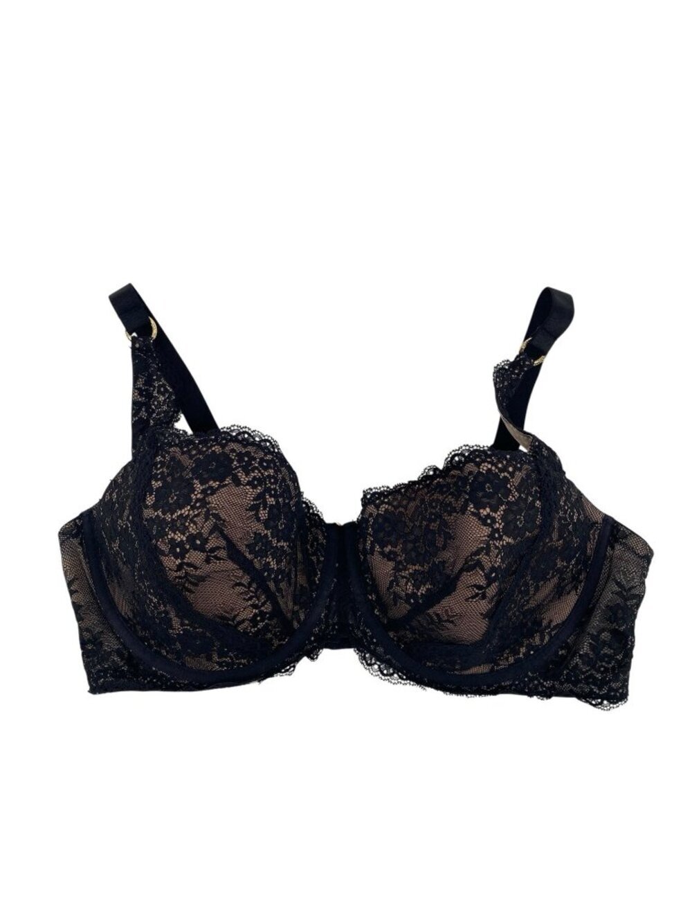 Adore Me 38C Bonnie Contour Jet Black Lace Underwire Bra